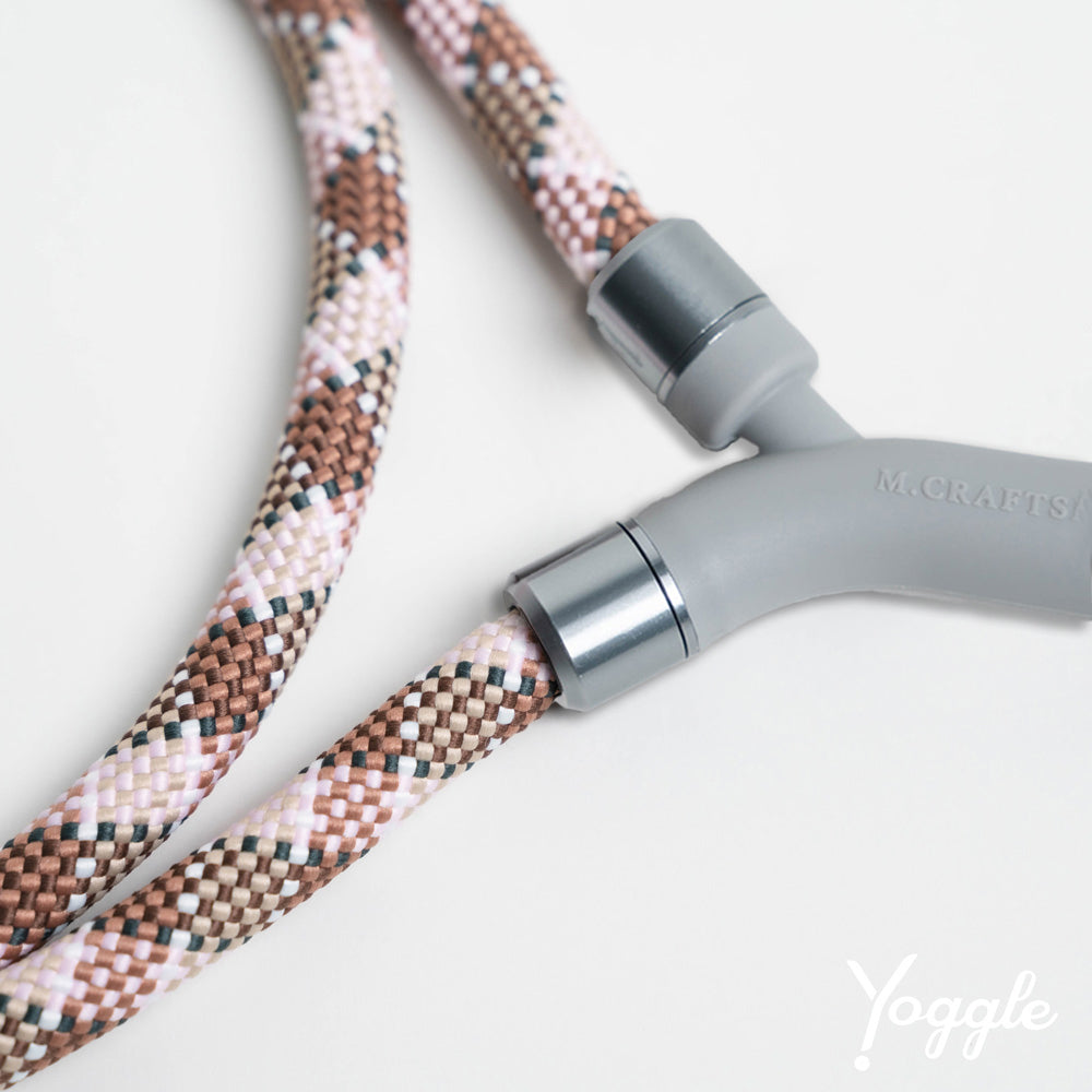 Yoggle 手機背帶 粉咖