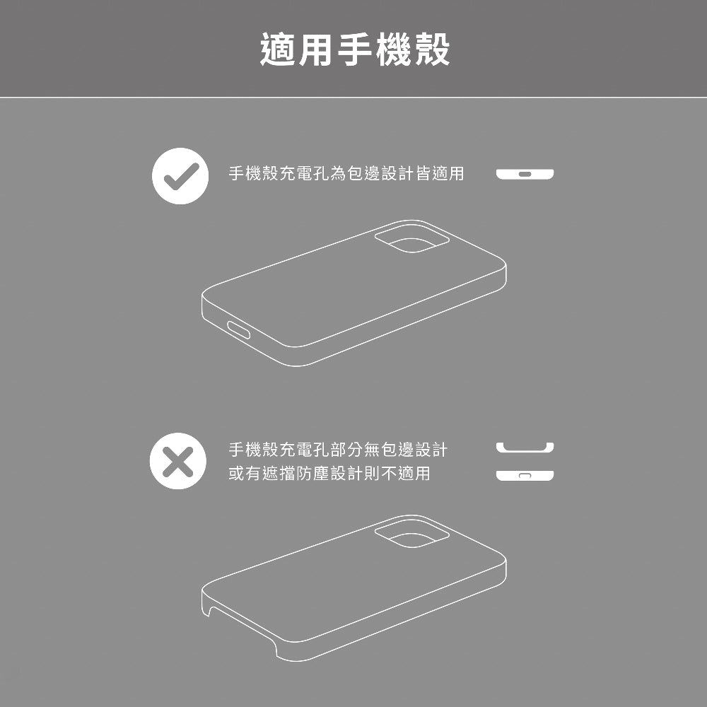 Click 手機扣繩 黃灰