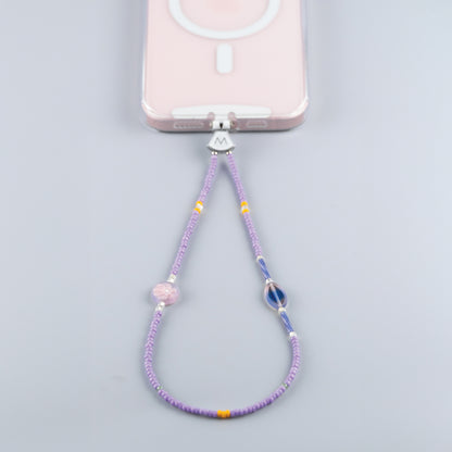M.Beads 手機掛鏈 丁香紫