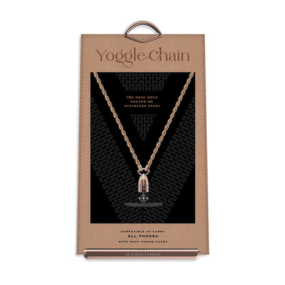 Yoggle Chain 金屬手機鏈 18K玫瑰金