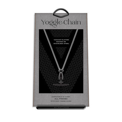 Yoggle Chain 金屬手機鏈 雪銀